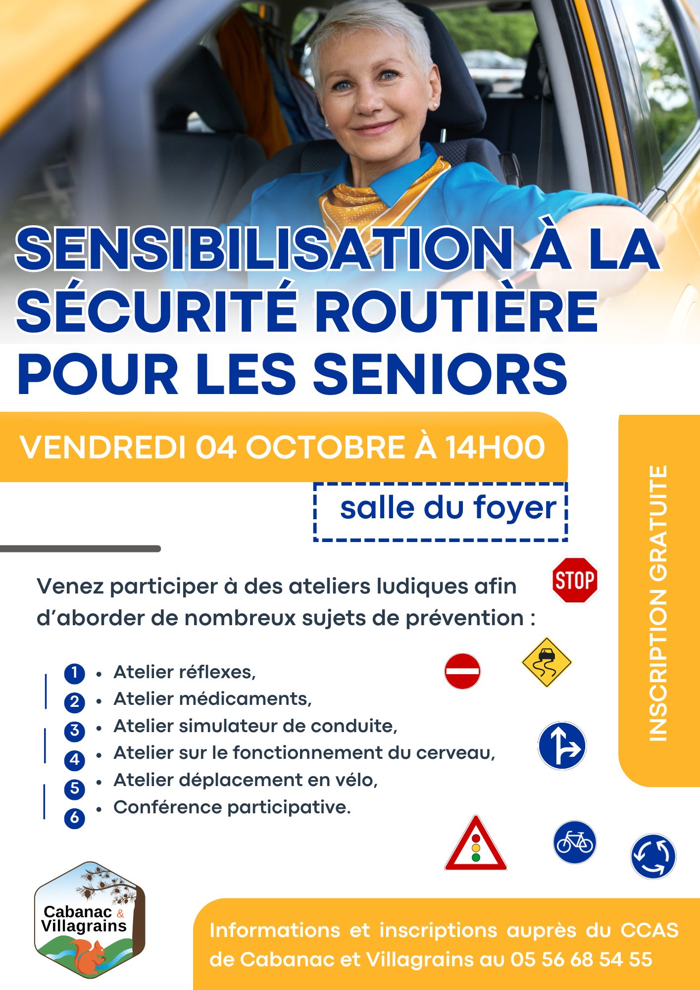 Sensibilisation seniors sécurité routière