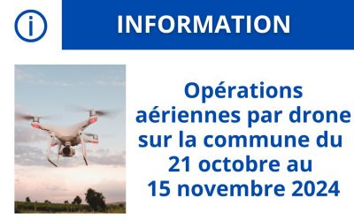 Information vol drones – inspection lignes ENEDIS