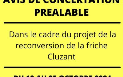 Avis de concertation préalable